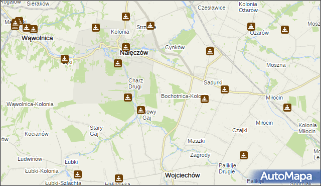 mapa Bochotnica-Kolonia, Bochotnica-Kolonia na mapie Targeo