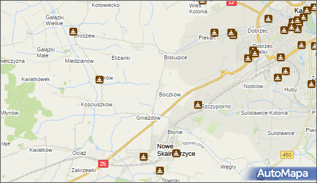 mapa Boczków, Boczków na mapie Targeo