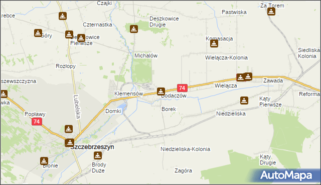 mapa Bodaczów, Bodaczów na mapie Targeo