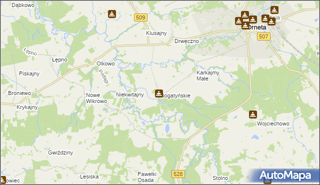 mapa Bogatyńskie, Bogatyńskie na mapie Targeo