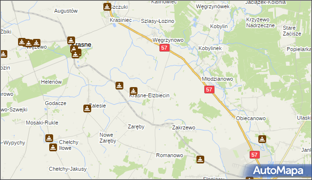 mapa Bogdalec, Bogdalec na mapie Targeo