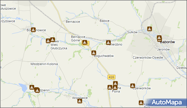 mapa Boguchwałów, Boguchwałów na mapie Targeo