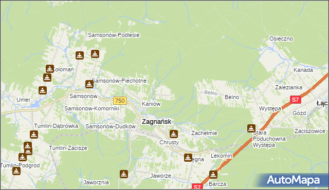 mapa Borowa Góra gmina Zagnańsk, Borowa Góra gmina Zagnańsk na mapie Targeo