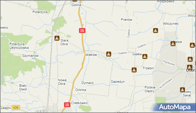 mapa Borzęcice, Borzęcice na mapie Targeo