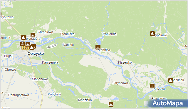 mapa Brączewo, Brączewo na mapie Targeo