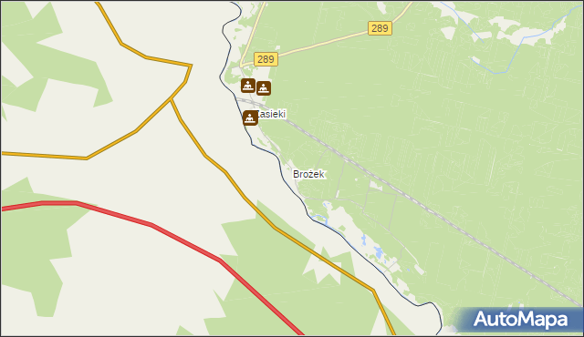 mapa Brożek, Brożek na mapie Targeo