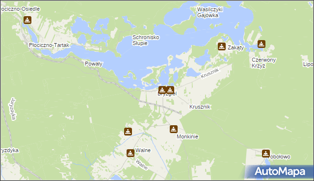 mapa Bryzgiel, Bryzgiel na mapie Targeo