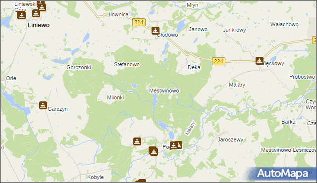 mapa Brzęczek, Brzęczek na mapie Targeo