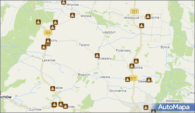 mapa Brzeżany, Brzeżany na mapie Targeo