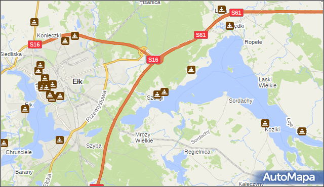 mapa Buczki gmina Ełk, Buczki gmina Ełk na mapie Targeo