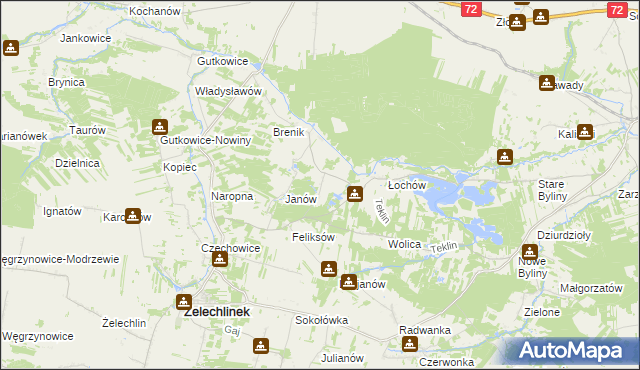 mapa Budki Łochowskie, Budki Łochowskie na mapie Targeo