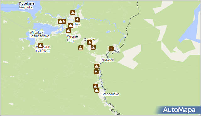 mapa Budwieć, Budwieć na mapie Targeo