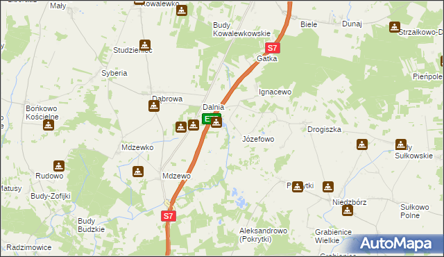 mapa Budy Mdzewskie, Budy Mdzewskie na mapie Targeo