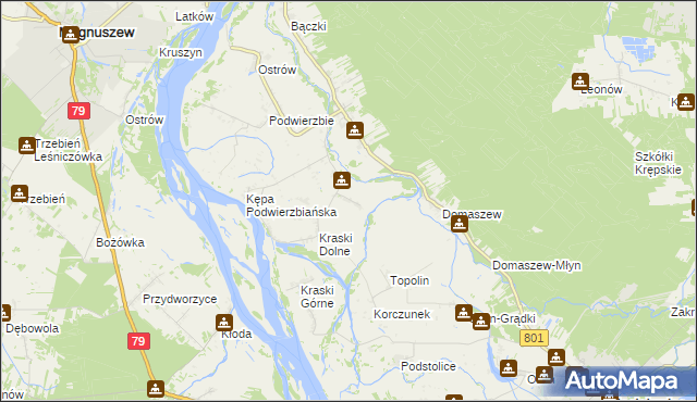 mapa Budy Podłęskie, Budy Podłęskie na mapie Targeo