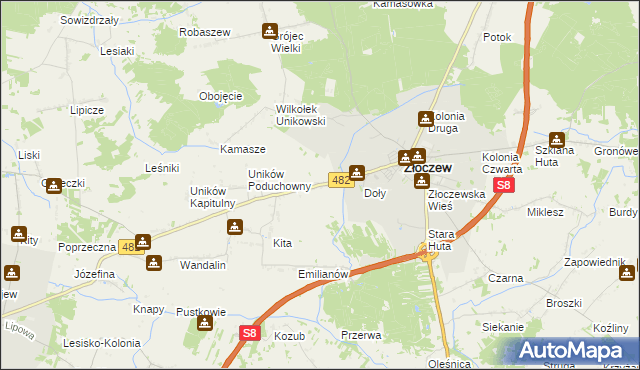 mapa Bujnów, Bujnów na mapie Targeo