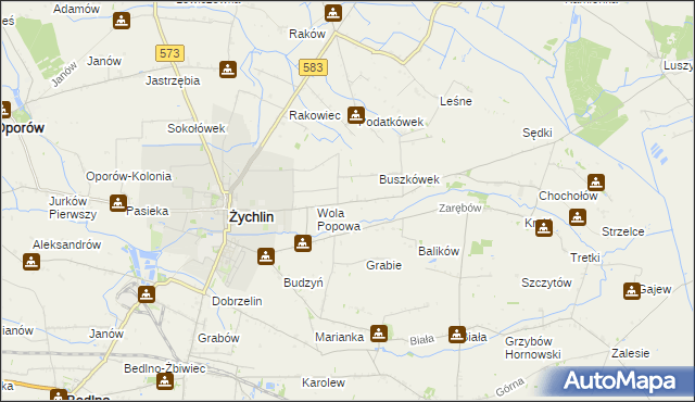 mapa Buszków Dolny, Buszków Dolny na mapie Targeo