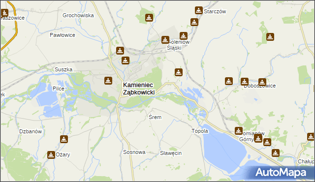 mapa Byczeń, Byczeń na mapie Targeo