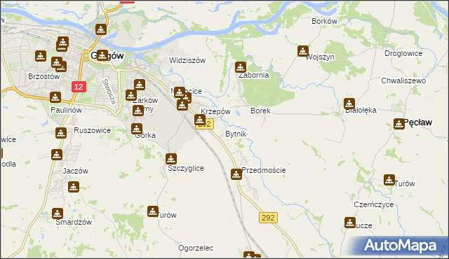 mapa Bytnik, Bytnik na mapie Targeo