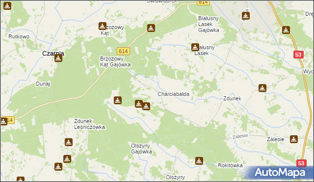 mapa Charciabałda, Charciabałda na mapie Targeo