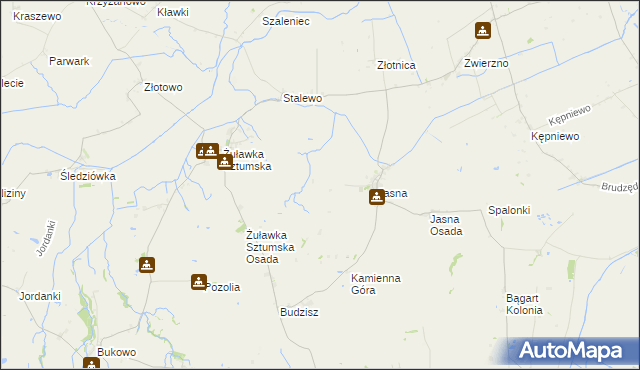 mapa Chartowo gmina Dzierzgoń, Chartowo gmina Dzierzgoń na mapie Targeo