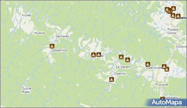 mapa Chmiel, Chmiel na mapie Targeo