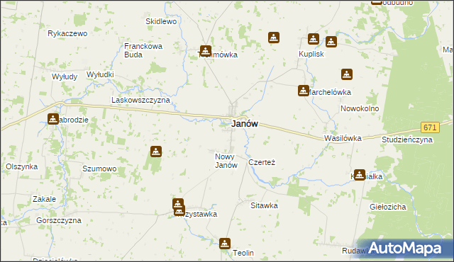 mapa Chorążycha, Chorążycha na mapie Targeo