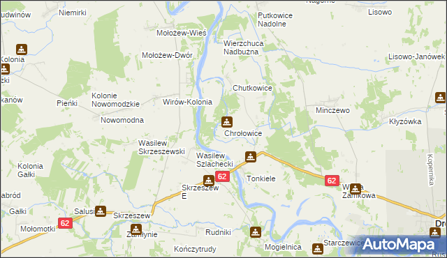 mapa Chrołowice, Chrołowice na mapie Targeo