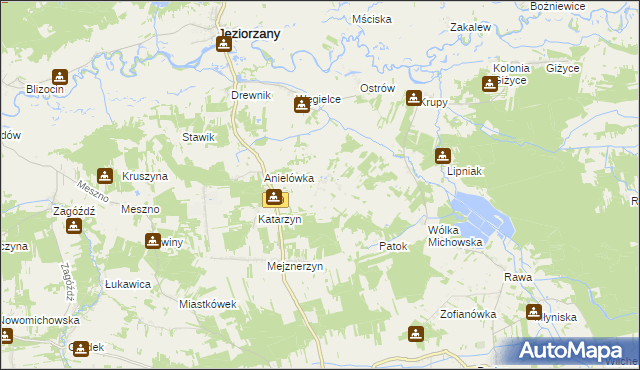 mapa Chudowola gmina Michów, Chudowola gmina Michów na mapie Targeo