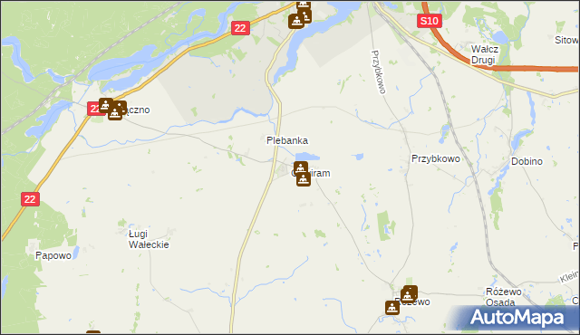 mapa Chwiram, Chwiram na mapie Targeo