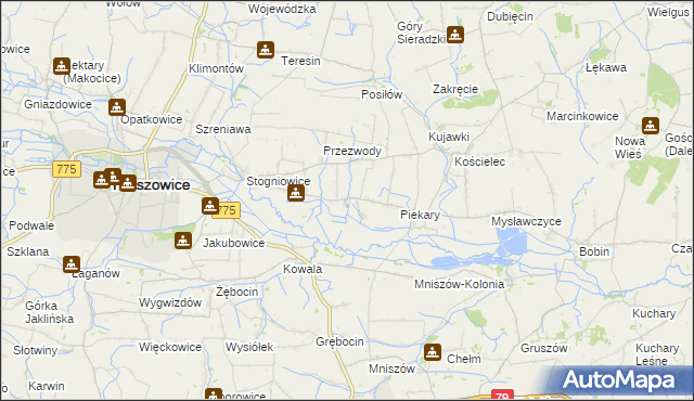 mapa Ciborowice, Ciborowice na mapie Targeo