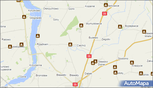 mapa Ciechrz, Ciechrz na mapie Targeo