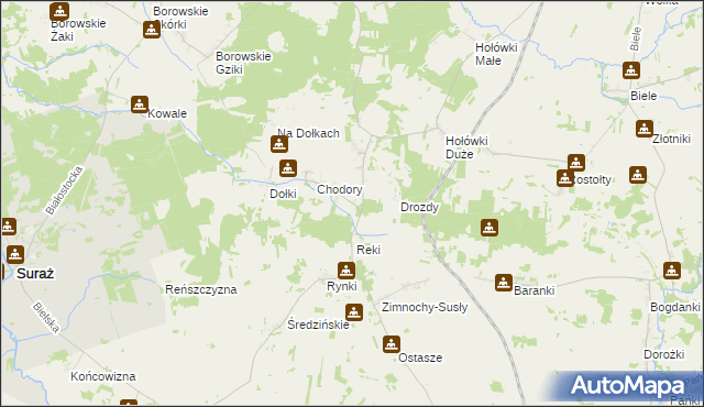 mapa Czaczki Małe, Czaczki Małe na mapie Targeo