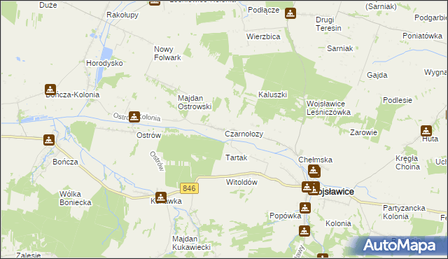 mapa Czarnołozy, Czarnołozy na mapie Targeo