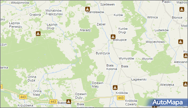 mapa Czarnybród, Czarnybród na mapie Targeo