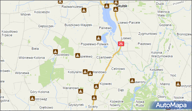 mapa Czartówek, Czartówek na mapie Targeo