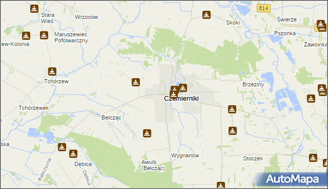 mapa Czemierniki, Czemierniki na mapie Targeo