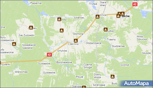 mapa Czermno-Kolonia, Czermno-Kolonia na mapie Targeo