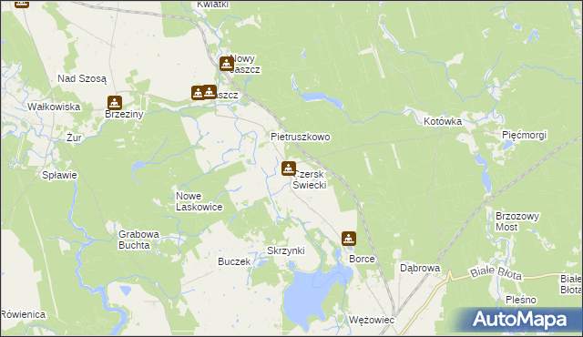 mapa Czersk Świecki, Czersk Świecki na mapie Targeo