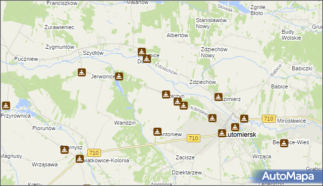 mapa Czołczyn, Czołczyn na mapie Targeo