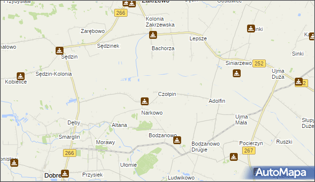 mapa Czołpin, Czołpin na mapie Targeo