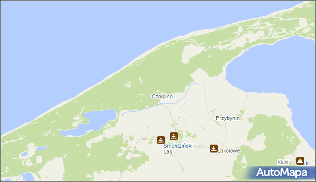 mapa Czołpino, Czołpino na mapie Targeo