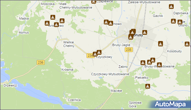 mapa Czyczkowy, Czyczkowy na mapie Targeo