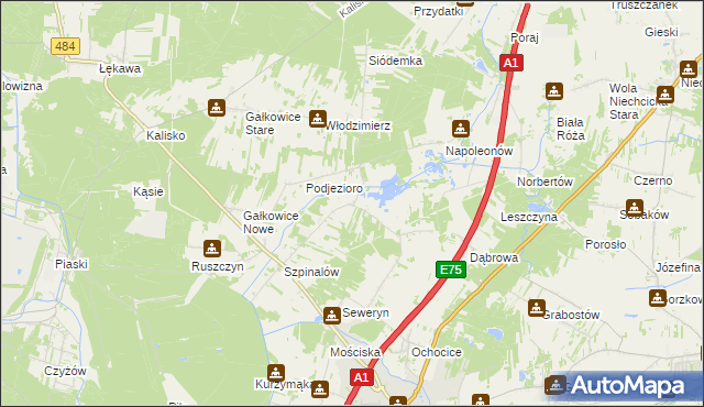 mapa Danielów, Danielów na mapie Targeo