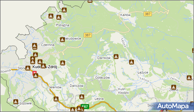 mapa Darnków, Darnków na mapie Targeo