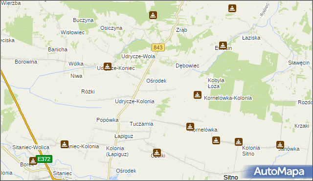 mapa Dębowiec-Kolonia, Dębowiec-Kolonia na mapie Targeo