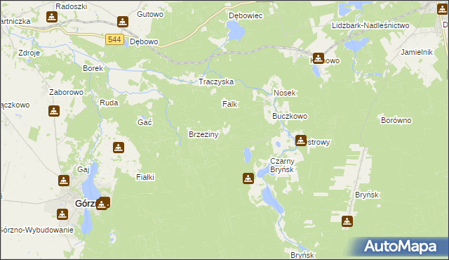 mapa Diabelec, Diabelec na mapie Targeo