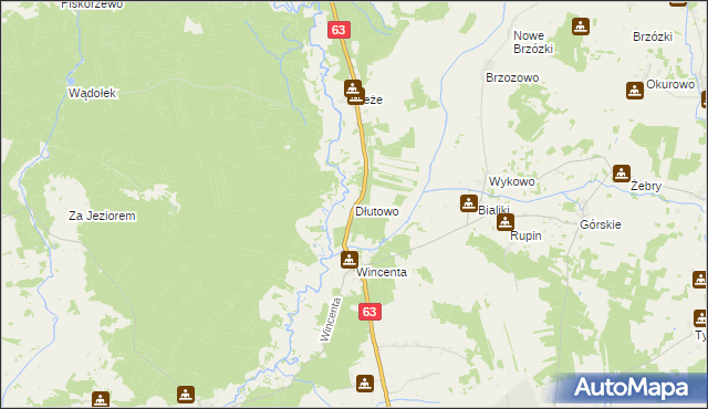 mapa Dłutowo gmina Pisz, Dłutowo gmina Pisz na mapie Targeo