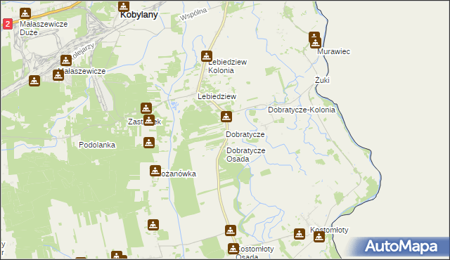 mapa Dobratycze, Dobratycze na mapie Targeo