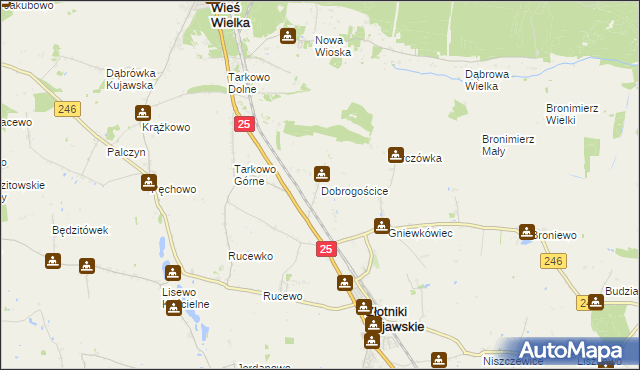 mapa Dobrogościce, Dobrogościce na mapie Targeo