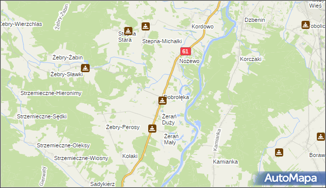 mapa Dobrołęka, Dobrołęka na mapie Targeo